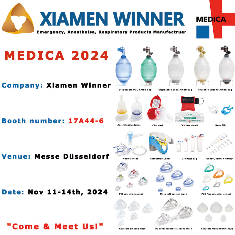 Xiamen Kazanan Medical, MEDICA 2024'te En Son Acil Durum, Anestezi ve Solunum Çözümlerini Sergileyecek